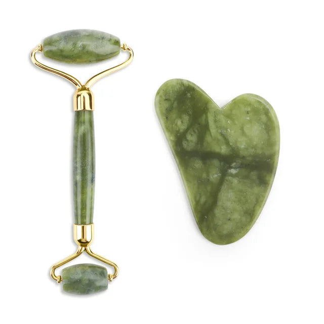 Jade Gua Sha Massager and Facial Roller