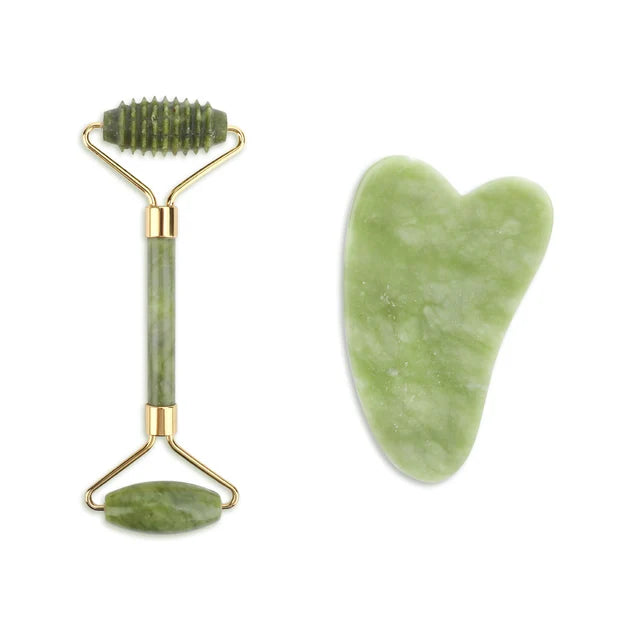 Jade Gua Sha Massager and Facial Roller