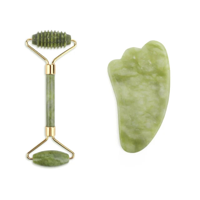 Jade Gua Sha Massager and Facial Roller