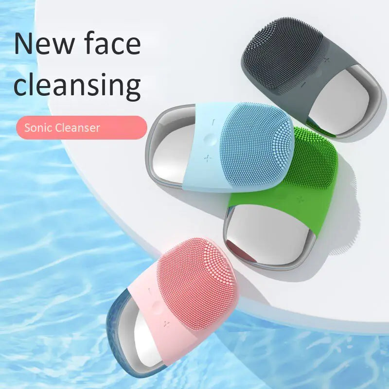 Sonic Facial Cleansing Brush for glowing skin