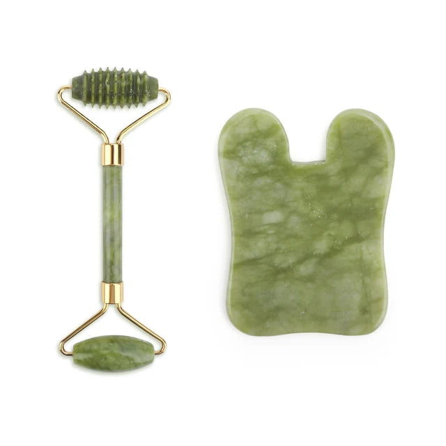 Jade Gua Sha Massager and Facial Roller