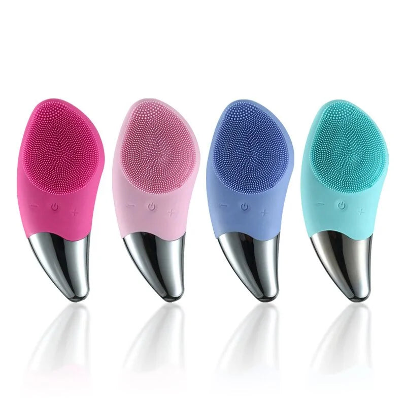 Mini Electric Facial Cleansing Brush in four colors