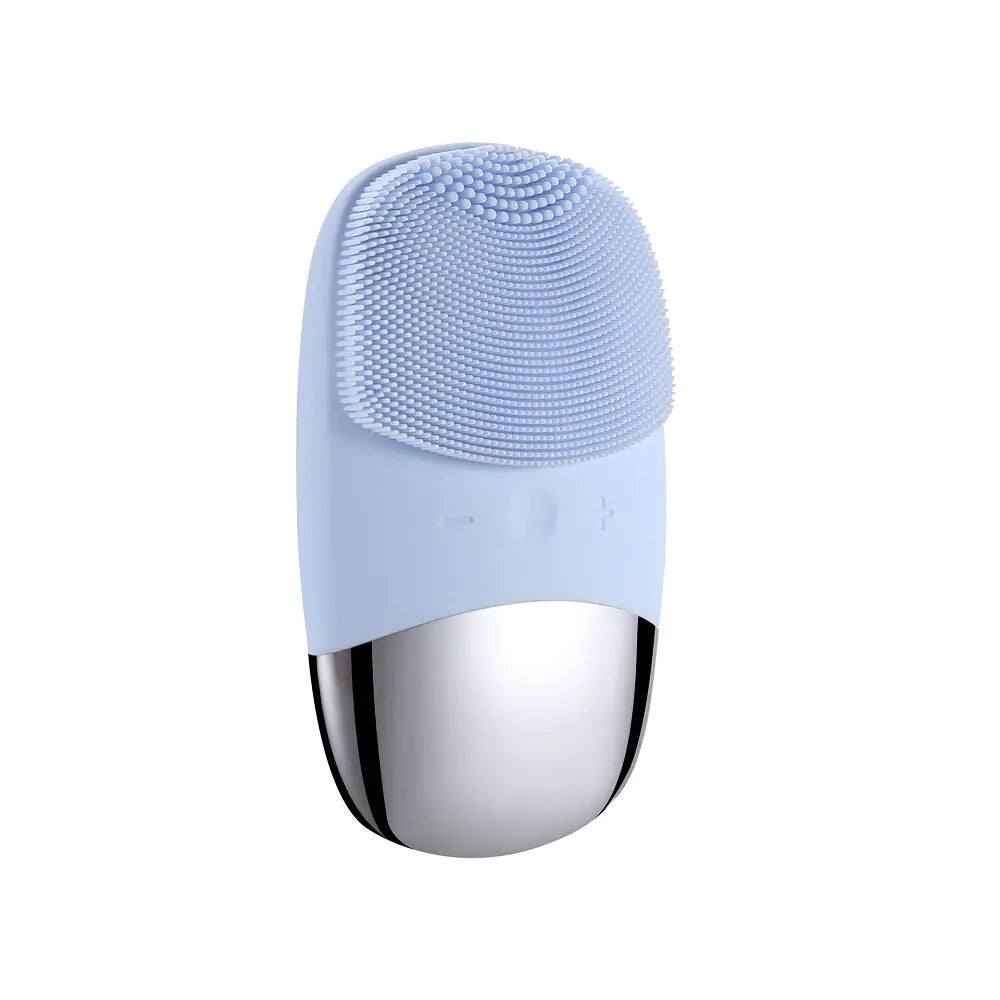 Sonic Facial Cleansing Brush for glowing skin in Blue