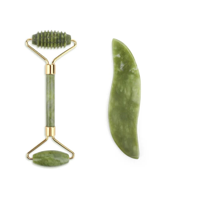 Jade Gua Sha Massager and Facial Roller